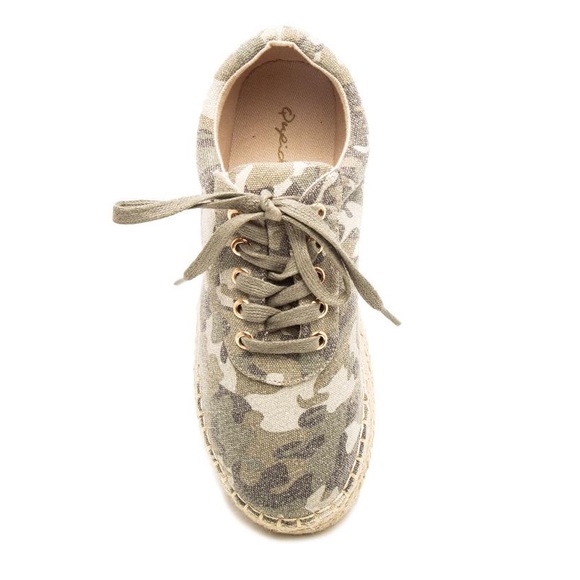 Camo Jute Platform Sneakers - Picture 4 of 4